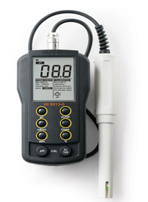CONDUCTIMETRO HANNA MEDIDOR DE PH/EC/TDS Y TEMPERATURA MULTIRANGO