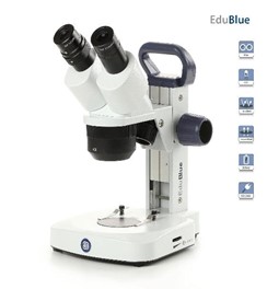 ESTEREOSCOPIO 10X-40X CON LUCES LED PORTÁTIL , EUROMEX BLUE LINE