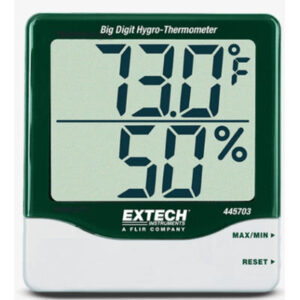 HIGRÓMETRO DE DÍGITOS GRANDES CON PANTALLA LCD – EXTECH (MODELO 445703)