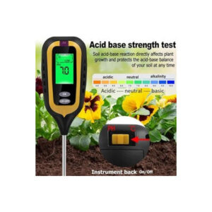 MEDIDOR DIGITAL 4 EN 1 PARA SUELO – KNNUEY SM4-1 (PH, HUMEDAD, TEMPERATURA, LUZ)