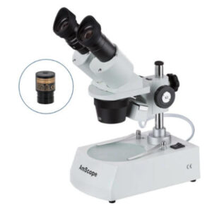 MICROSCOPIO ESTEREOSCÓPICO BINOCULAR 20X-80X CON ILUMINACIÓN HALÓGENA