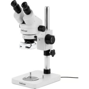 MICROSCOPIO ESTEREOSCÓPICO BINOCULAR ZOOM 3.5X-45X CON ILUMINACIÓN LED