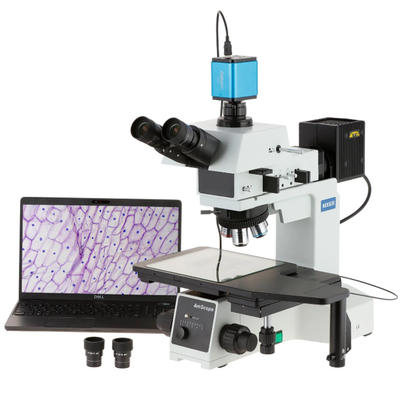 MICROSCOPIO METALÚRGICO TRINOCULAR DE GRAN FORMATO CON ILUMINACIÓN TRIPLE Y CÁMARA HDMI/WI-FI – AMSCOPE - Imagen 2