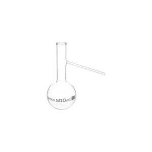FRASCO DE DESTILACIÓN CON BRAZO LATERAL, 500 ML, VIDRIO DE BOROSILICATO – EISCO*